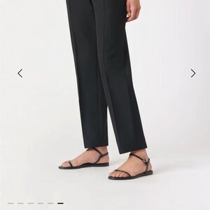 Aeyde Nettie Leather Sandals -black leather; size 37